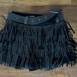 Altar’d State Balck Fringe shorts size small
